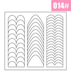 1PCS White French Manicure Strip Nails Sticker Stencil Guide French Nail Art Decals Form Fringe DIY Line Tips Decoration Tools