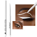 Waterproof Matte Blue Eyeliner Gel Pencil Ultra-fine Smooth Quick Dry Non-Smudge Easy Wear Black Brown White Eyeliner Pen Makeup