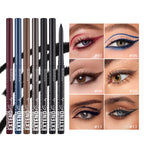 Matte Glitter Gel Eyeliner Pencil Smooth Waterproof Blue Purple Eyeliner Fast Dry Matte Eye Liner Pen Long Lasting Eyes Makeup