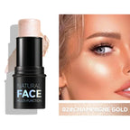 Makeup Face Cream Contour Sticks,Shades with Highlighter & Bronzer & Blush, Non-greasy and Water-resistant Face Contouring Pen