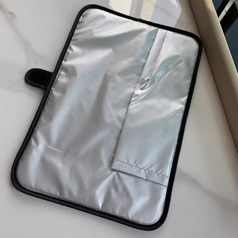 Heat Resistant Flat Iron Case Hair Straightener Mat Pouch Curling Holder Travel Organizer