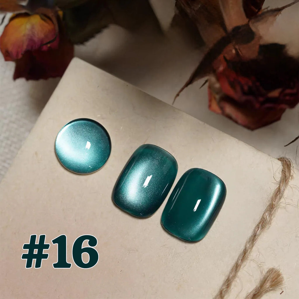 MIANEL 12ML 1-12pcs Jiannan Bistro Cat Eye Gel Nail Polish Blue Nails White Nails Pink Nails Nail Art Use Nail Supplies