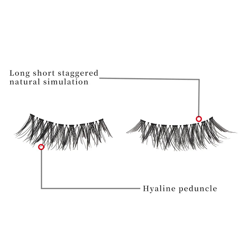 10Pairs Full Strip Lashes Wispy Hand Made Makeup Free Shipping Eyelash Natural False Individual Japanese Maquillaje Coreano