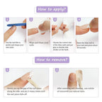 Artificial Press On Fake Nails Glossy Wine Red False Nail Long Square Reusable DIY Lady Fingernail Tip Manicure Tools