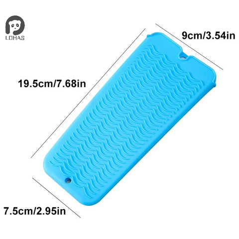 1PC Silicone Hair Curling Wand Cover Hair Straightener Storage Bag Hairdressing Curling Iron Insulation Mat Heat Resistant Pouch