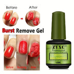 15ml Magic Polish Glue Nail Art Manicure Gel Easy Remove Synthetic Fingernail Tip Cleaning Remover Gel Women