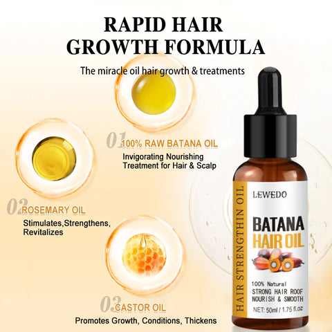 Batana Oil Conditioner 120ml Smooth Hair Essence Moisturizing Repair Hair Strengthening Hair Root Hair Care Hair Growth Healthie