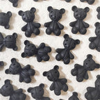 10Pcs Pink Gold Bear Nail Charms Japanese Cartoon Jewelry Nails Art Decoration 3D Rabbit Bear Manicure Accessories For Girl Lady