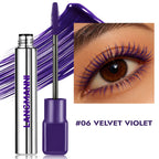 8 Colors Green Mascara Thick Curling Waterproof Natural Eyelashes Long Lasting Blue White Pink Black Eye Makeup Korean Cosmetics
