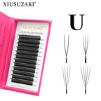 XIUSUZAKI  U-Shaped YY 3D 4D 5D W Eyelash Extensions New Style U/W Lashes Extension Mink Premade Volume Fans False Eyelashes