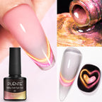 PUETNE 7.5ML Amber Moonlight Cat Magnetic Gel Nail Polish Winter Nails Jelly Glass Cat Eye Soak Off UV Semi-Permanent Varnish