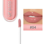 USHAS 12 colors mirror fine flash liquid lipstick pearlescent color waterproof sweatproof non-stick cup lip gloss