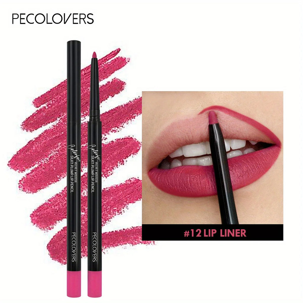 Velvet Misty Matte Lip Liner Pencil Non-fading Stereo Lip Liner Pencil Contour Line Makeup Lipliner Pen, Mother's Day Gift, 1pc