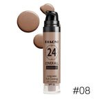 Professional makeup 9-color waterproof moisturizing liquid fully covering concealer 24H durable liquid foundation natural matt