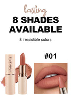 8 Colors Deep Red Matte Lipstick Waterproof Non-Stick Velvet Texture Easy Apply Rose Red Lip Makeup Long-Lasting Cosmetics