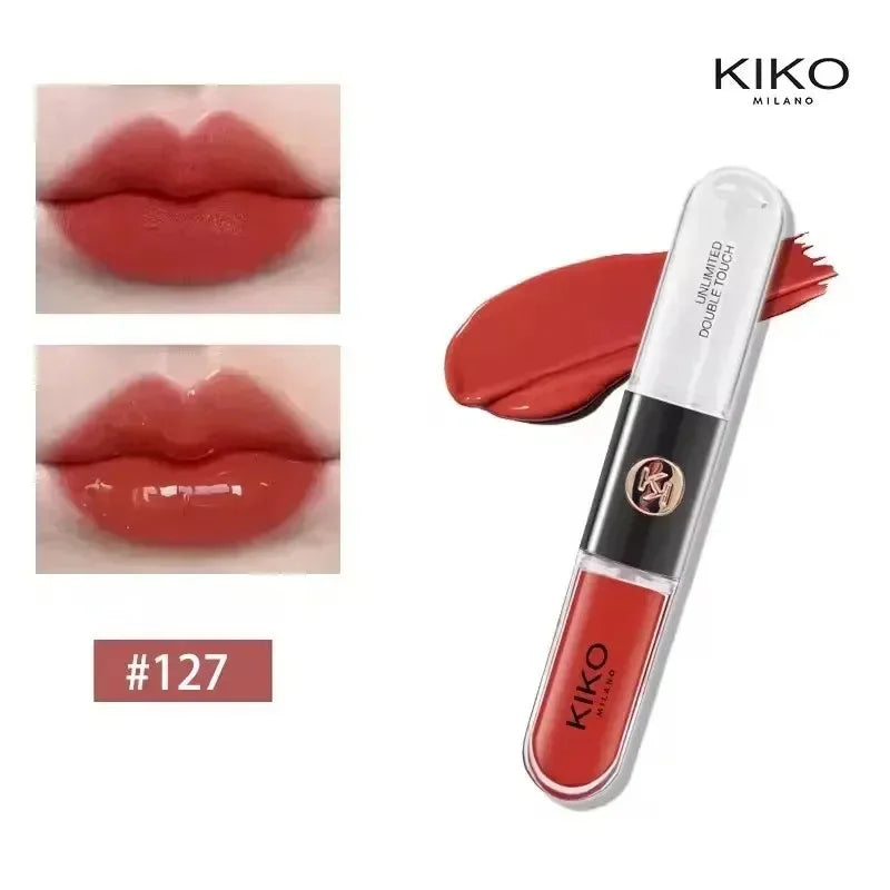 Kiko 3D Liquid Lip Glaze Transparent Lip Mirror Lipstick Nourishing Glossy Full Lips Not Fading Milk Tea Bean Paste Makeup