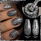UR SUGAR 15ml Champagne Gold Sliver Reflective Glitter Gel Nail Polish Varnish Semi Permanent Soak Off UV Gel For Manicure Art