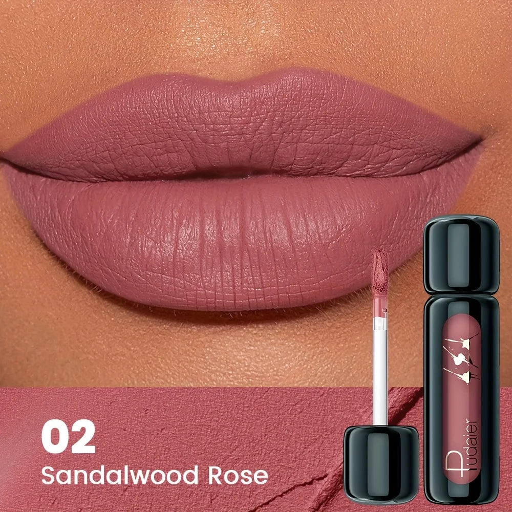 Matte Velvet Lip Mud, Highly Pigmented Non-Stick Lip Gloss, Long Lasting Waterproof Lip Makeup Gift for Mother’s Day