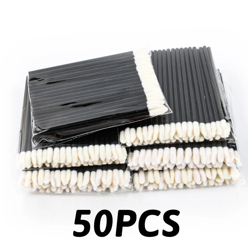 MEISHENJIE 50/500/1000pcs Lip Brushes Makeup Mascara Wands Lipstick Micro Brushes Applicators Cleaner for Eyelash Extension Tool