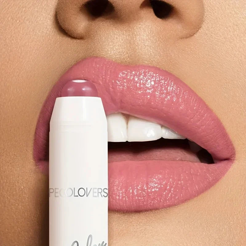 Moisturizing Lipstick Balm Hydrating Long-Lasting Lip Glaze Non-Stick Formula Nude Tone Lip Care Nourishing Lip Gloss