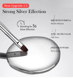 BORN PRETTY 5ml Metallic Painting Gel Polish Strong Silver Effection Nail Art Soak Off Gel Nail Polish Silver Mirror Gel