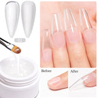 AWStorG 5ML Super Silver Metallic Gel Nail Polish Metal Effect Painting Gel Chromes Varnis Semi Permanent for Nail DIY