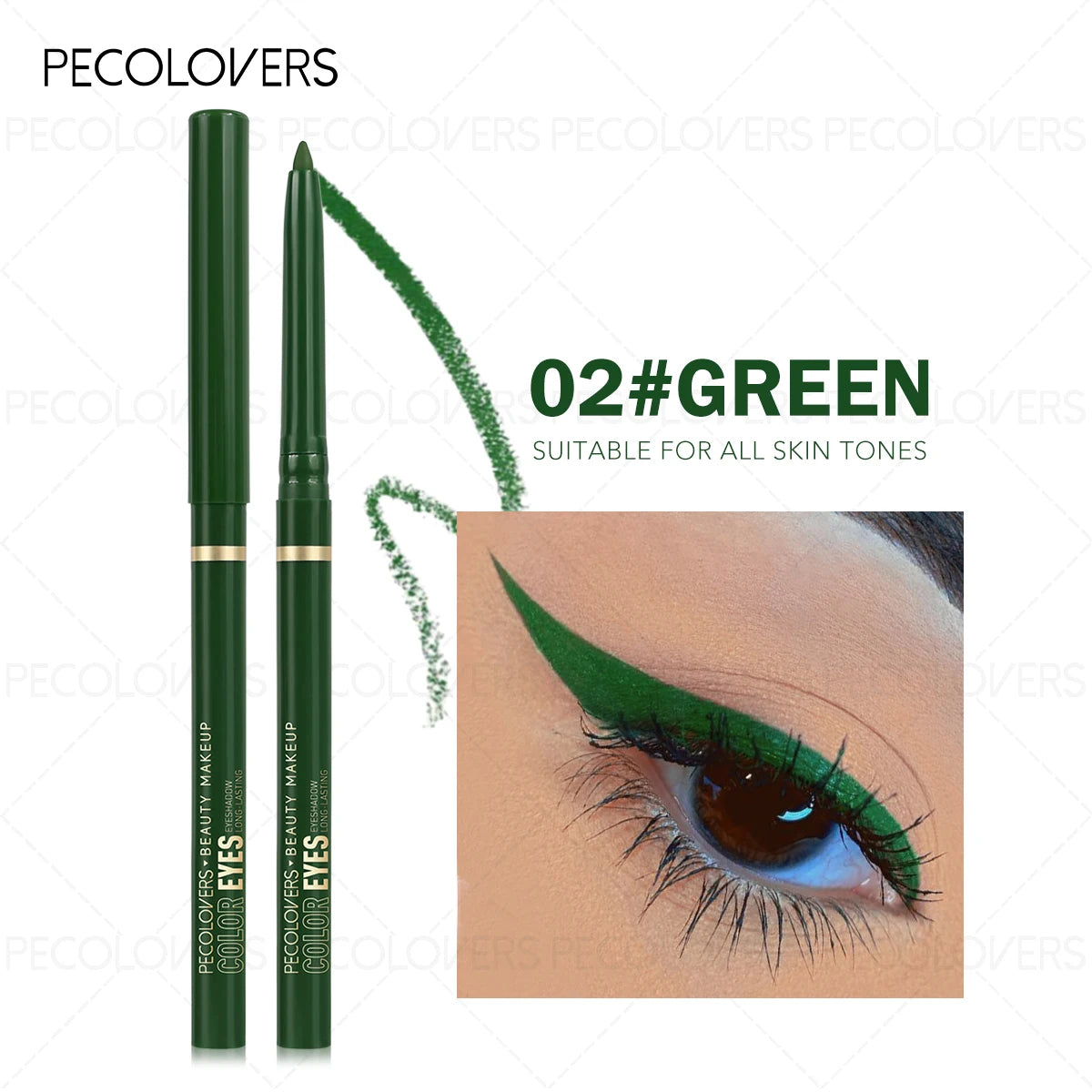 Long-Lasting Gel Black Eyeliner Pencil - Waterproof Matte Eye Makeup Tool with Quick-Drying