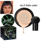 BB CC Cream  Face Foundation Concealer Cushion Mushroom Base Waterproof Brighten Makeup Brightening Tone Cosmetics Make up