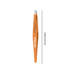 Stainless Steel Eyebrow Tweezers Precision Painless Tweezers for Eyebrow Shaping Trimming and Beard Care Tight-Fit Slant Tip