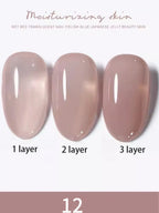 1-30pcs PSK Nude Pink Color Nail Art Ice Transparent Bare Color Nail Enamel 2026 New Net Red Popular White Gel Nail Polish