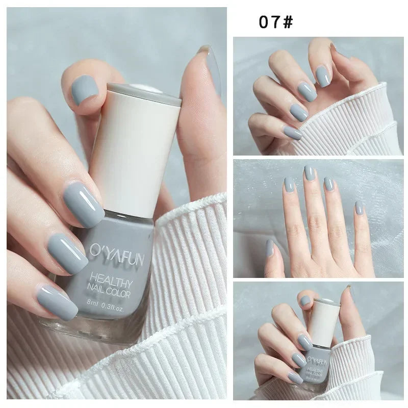 No-bake Nail Polish Nail Art Tearable Quick Dry Normal Without Lamp Nail Polish Glitter Sequins UV Varnish Nails Tools