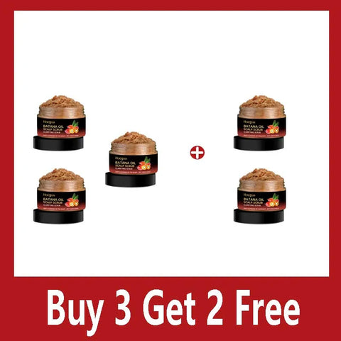 Batana Oil Scalp Scrub for Strengthening Hair Deep Cleaning Nourishing Soothing Shampoo for Sensitive Scalp Hair Care