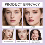 Zephoco 2In1 Highlighting Eye & Cheek Palette 4 Colors Shimmery Glow Makeup Palette For Face Eyes Daily Party Makeup