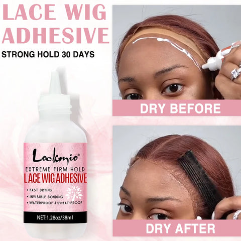 Travel Size Wig Adhesive Glue Waterproof for Bonding Lace Frontal Edge Control Wax Stick Hair Extensions Kit s for Beginner