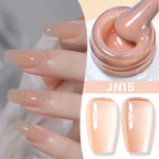BORN PRETTY Milky White Jelly Nude Gel Nail Polish 10ml White Translucent Soak Off Gel Vernis Semi Permanent Need UV Light Cure