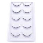 Natural Long Cosplay Makeup Cross Strip False Eyelashes Black Eye Lashes and Cat Eye Lashes 5pairs Mink Eyelashes Faux Cilios