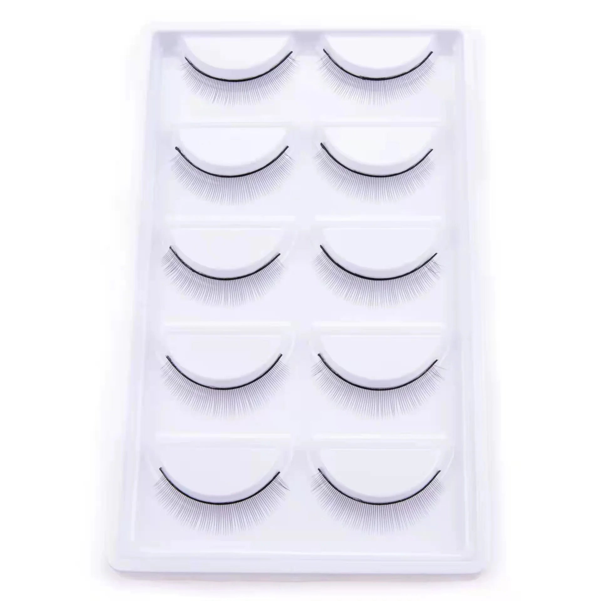 Natural Long Cosplay Makeup Cross Strip False Eyelashes Black Eye Lashes and Cat Eye Lashes 5pairs Mink Eyelashes Faux Cilios