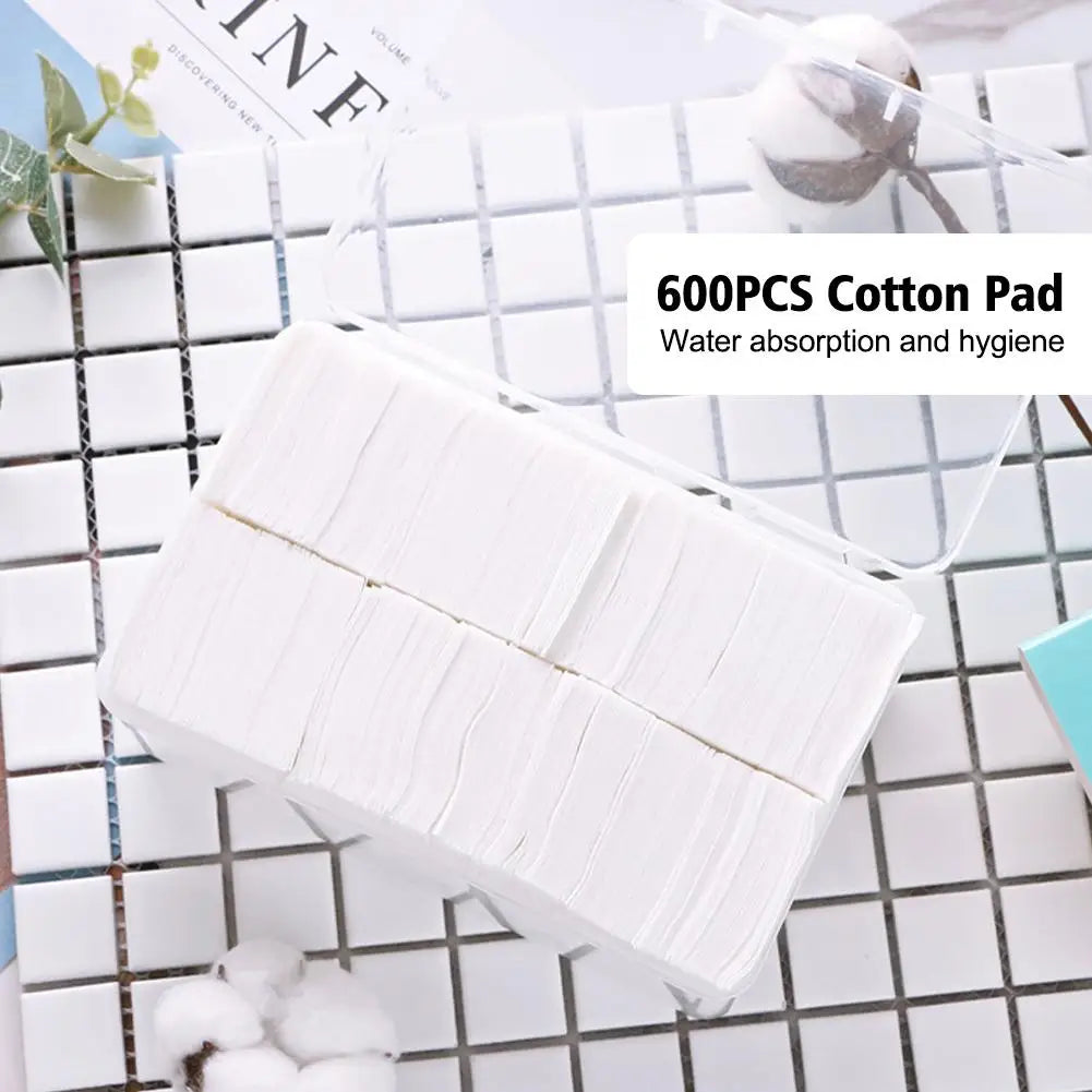 600pcs Thin/Pearl Disposable Tattoo Clean Cotton Pads Microblading Supplies Soft Facial Makeup Remover Cleansing Cottons