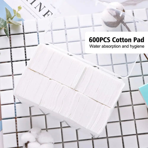 600pcs Thin/Pearl Disposable Tattoo Clean Cotton Pads Microblading Supplies Soft Facial Makeup Remover Cleansing Cottons
