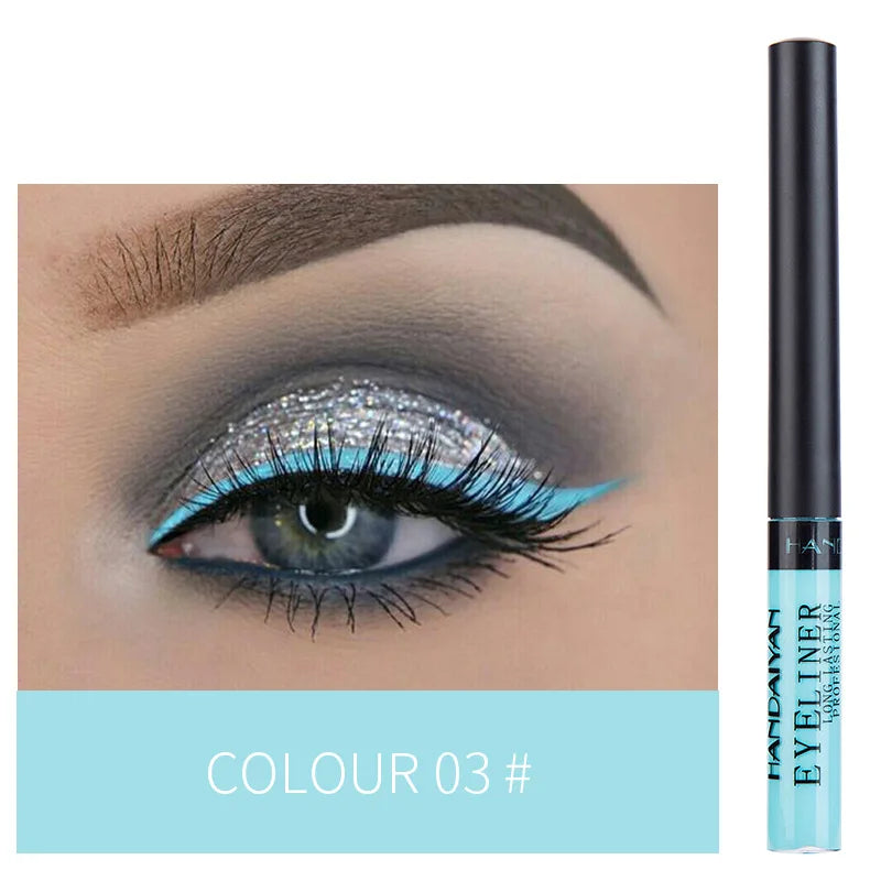 Waterproof Matte Liquid Eyeliner Long Lasting Quick Dry Non Smudging UV Luminous Gel Makeup for Smokey Eyes