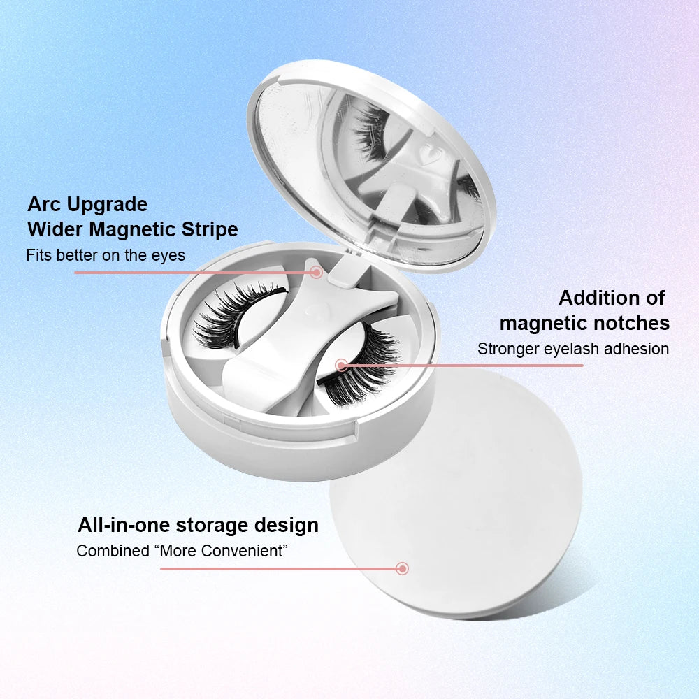 Yiernuo Magnetic false eyelashes integrated box new glue-free false eyelashes kit
