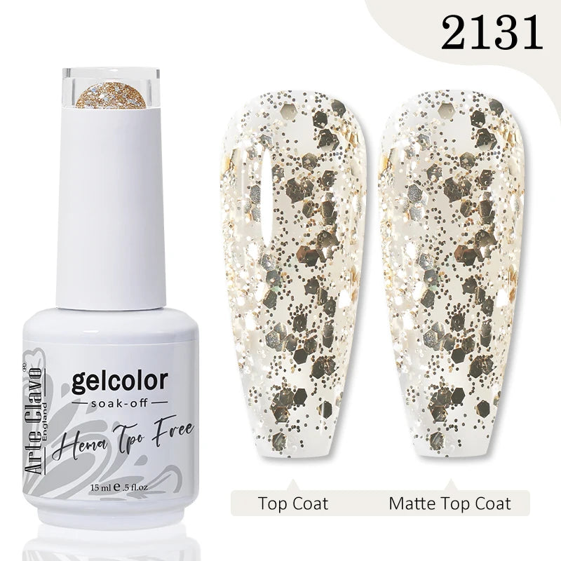 Arte Clavo Hema Free TPO Free Nail Gel Polish Nail Supplies Vernis Semi Permanent Nail Art Manicure Soak Off UV Gel Nail Varnish