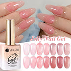 UR SUGAR 15ml Jelly Nude Gel Nail Polish Light Pink Translucent Color Soak Off UV LED Gel Varnish Nail Art DIY Fashion Manicure