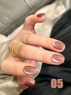 MIANEL 12ML 1-12pcs Jiannan Bistro Cat Eye Gel Nail Polish Blue Nails White Nails Pink Nails Nail Art Use Nail Supplies
