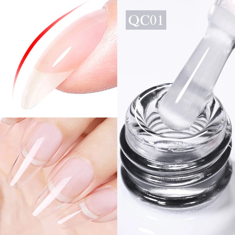 BORN PRETTY Milky White Jelly Nude Gel Nail Polish 10ml White Translucent Soak Off Gel Vernis Semi Permanent Need UV Light Cure