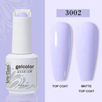 Arte Clavo Transparent Nude Pink Color Jelly Gel Nail Polish Semi Permanent 15ml Top Coat Soak Off UVLED Varnish Nail Art Design