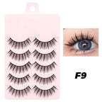 5 Pairs Soft Strip Lashes Manga Makeup Korean Natural False Eyelashes DINGSEN Natural Lashes Sleeve Anime Daily Eyelashes