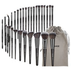 MAANGE 30pcs Professional Makeup Brush Set Foundation Concealers Eye Shadows Powder Blush Blending Brushes Beauty Tools with Bag