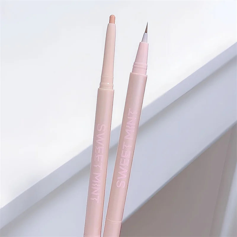 Double-headed Lying Silkworm Pencil Natural Non-smudge Matte Pearlescent Fine Flash Brightening Shadow Pen Highlighting Pen