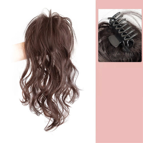 synthetic wig 40cm Princess Girls Fluffy Wavy High Ponytail Clip-on Wig Waterfall Curly Half Tied One-piece Women Hair Extension